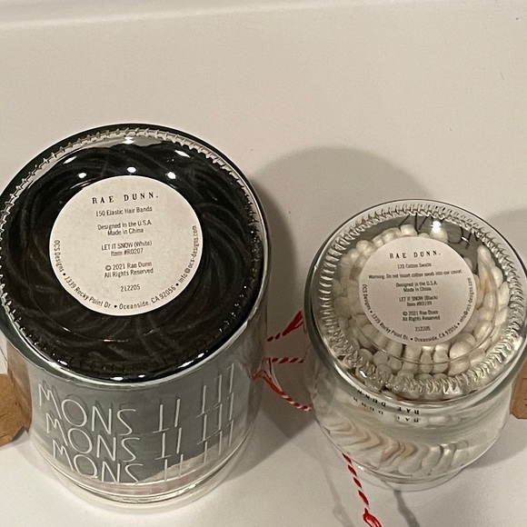 Rae Dunn “Let It Snow” Collection, Two Jars - Picture 4 of 5